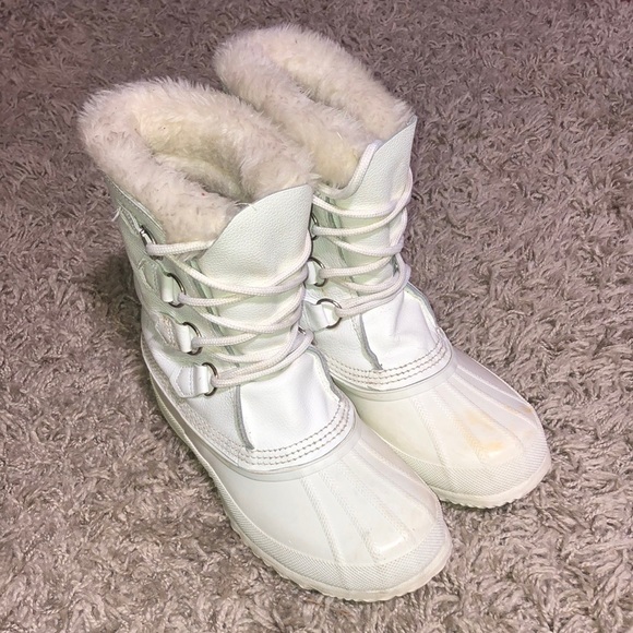 Vintage White Sorel polaris boots size 7 snow boots winter boots snowboarding​​ - Picture 2 of 12